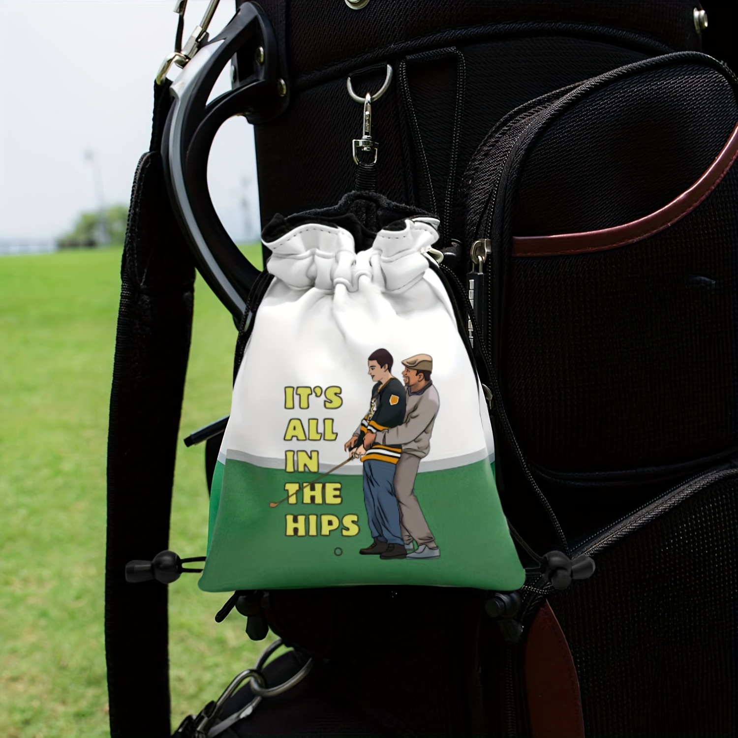 Funny Golf Valuables Pouch, PU - Golf Bag Stand Cart review and price