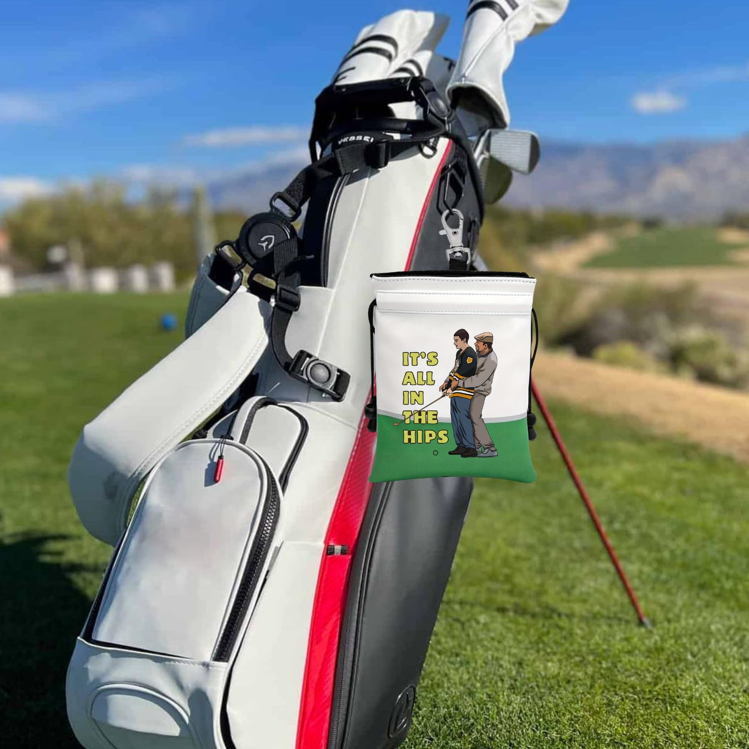 Funny Golf Valuables Pouch, PU - Golf Bag Stand Cart review and price
